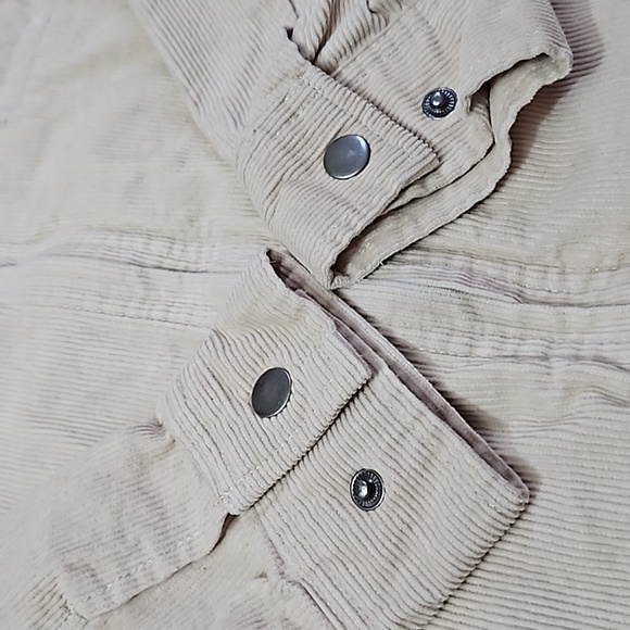 Wild Fable Oatmeal Corduroy Jacket Women's Large EUC - Picture 7 of 14